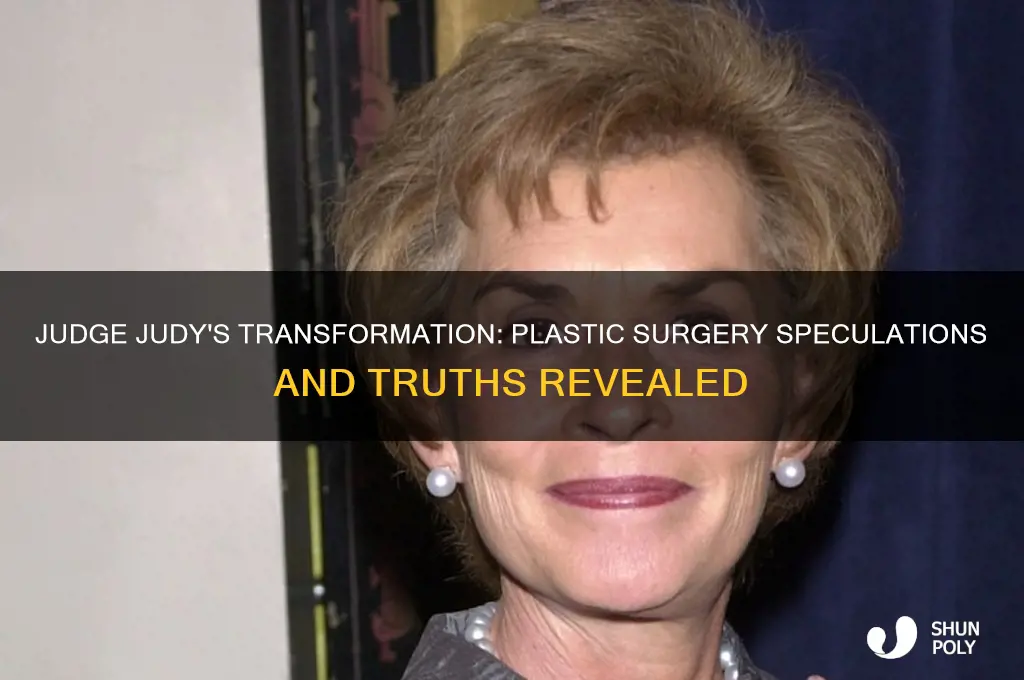 did judge judy get plastic surgery