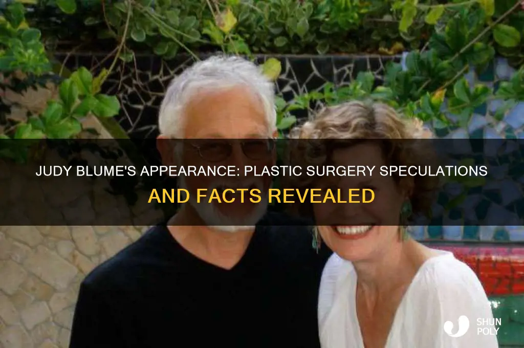 did judy blume have plastic surgery