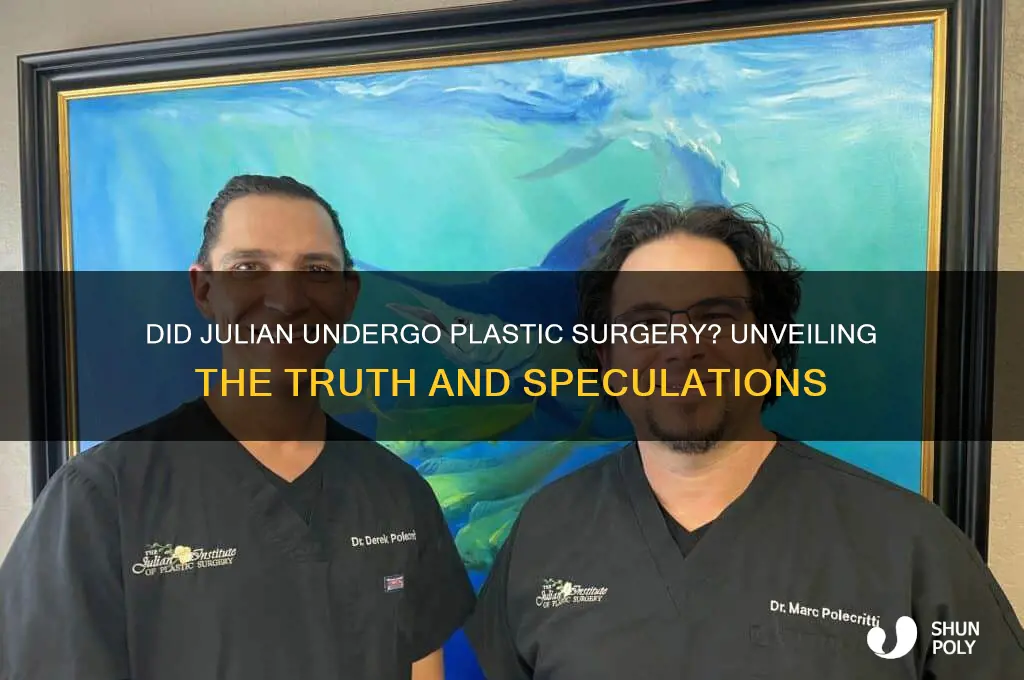 did julian have plastic surgery