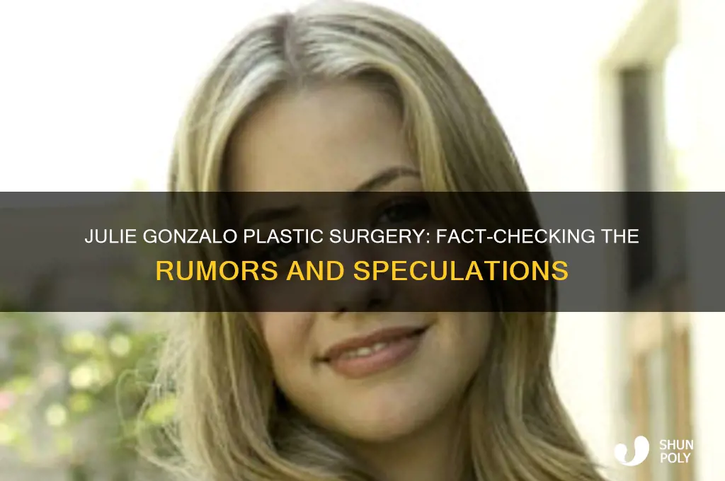 did julie gonzalo have plastic surgery