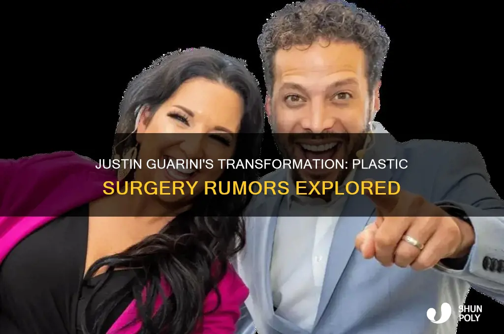 did justin guarini have plastic surgery