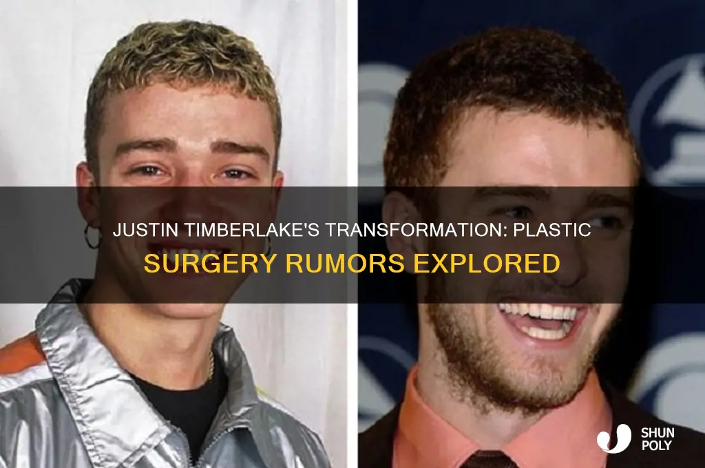 did justin timberlake get plastic surgery