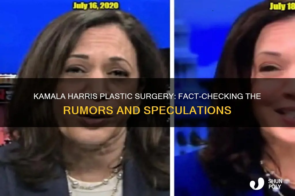 did kamala get plastic surgery