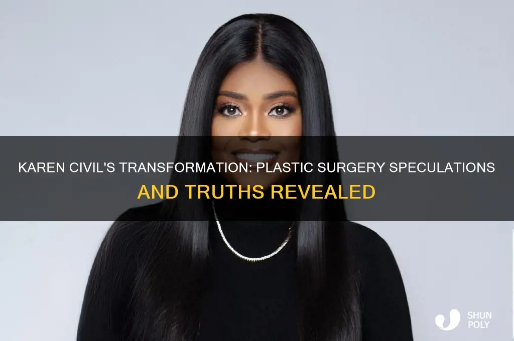 did karen civil have plastic surgery
