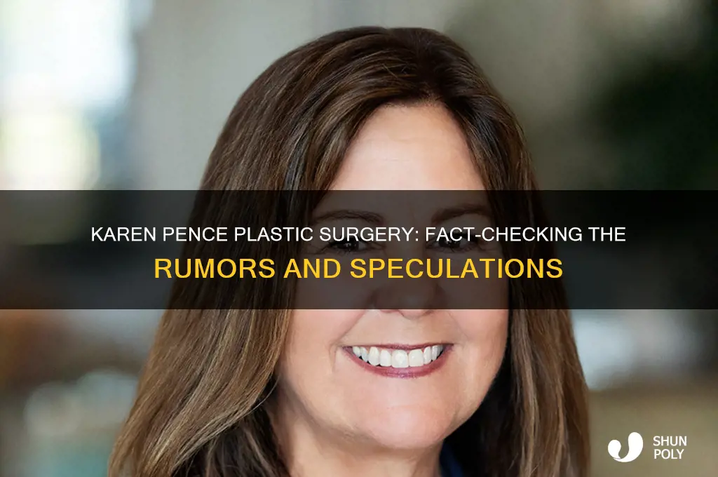 did karen pence have plastic surgery