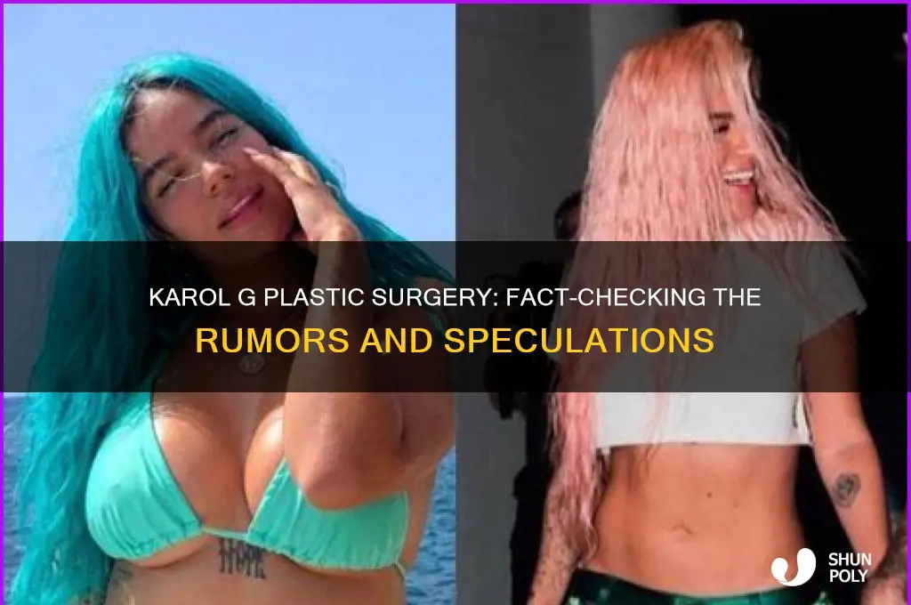 did karol g get plastic surgery