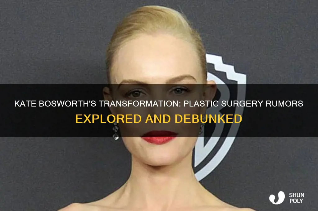 did kate bosworth have plastic surgery