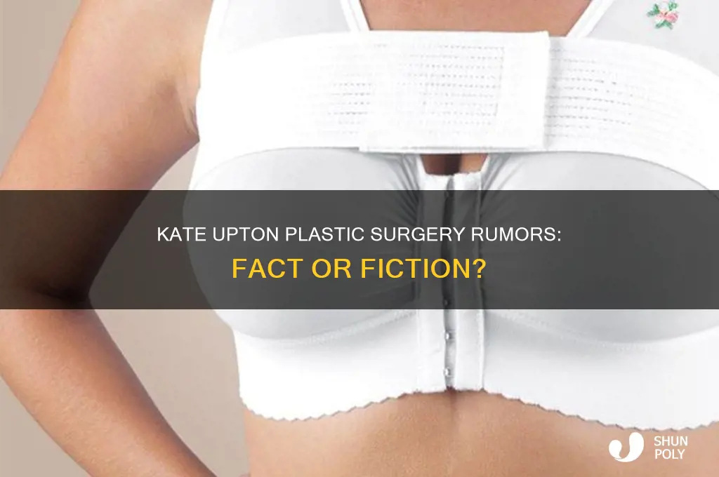 did kate upton get plastic