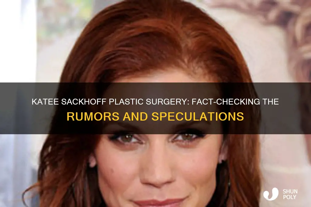 did katee sackhoff get plastic surgery
