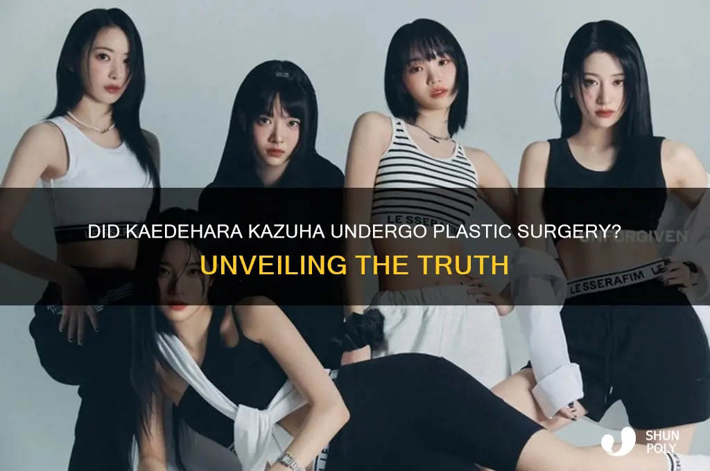 did kazuha get plastic surgery