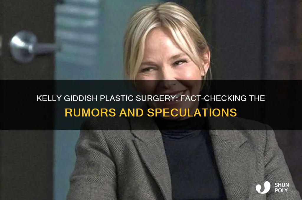 did kelly giddish have plastic surgery