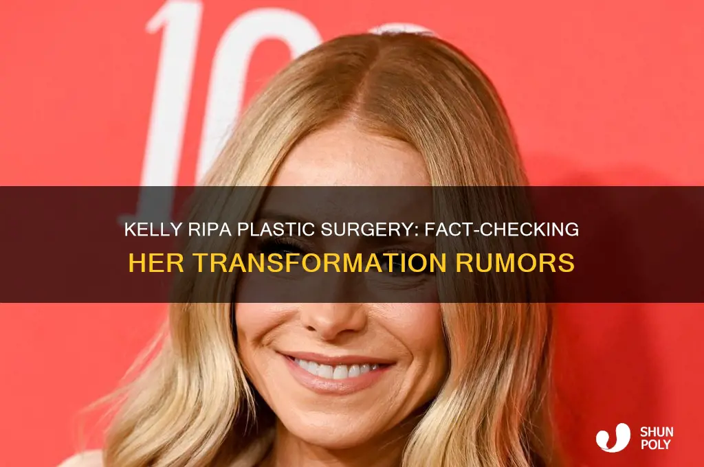 did kelly ripa have plastic surgery