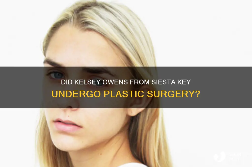 did kelsey from siesta key get plastic surgery