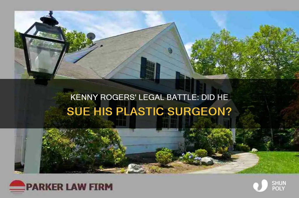 did kenny rogers sue his plastic surgeon