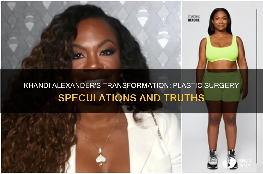 did khandi alexander have plastic surgery