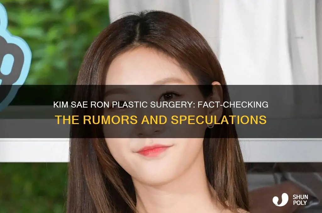 did kim sae ron get plastic surgery