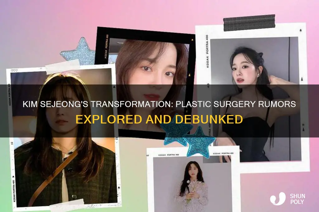 did kim sejeong get plastic surgery