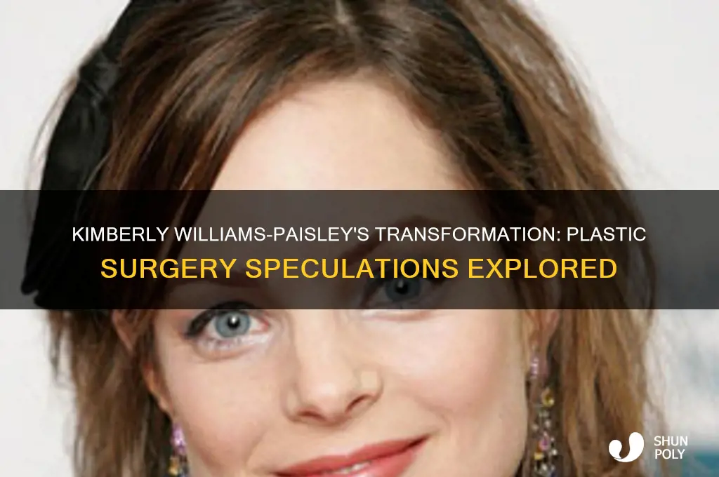did kimberly williams paisley have plastic surgery