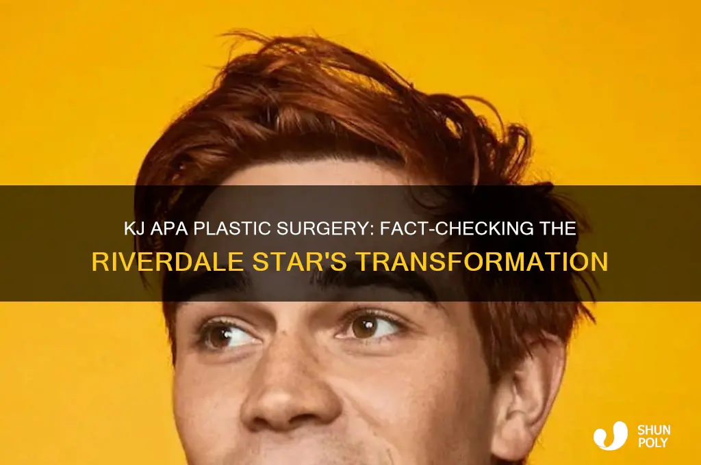 did kj apa get plastic surgery