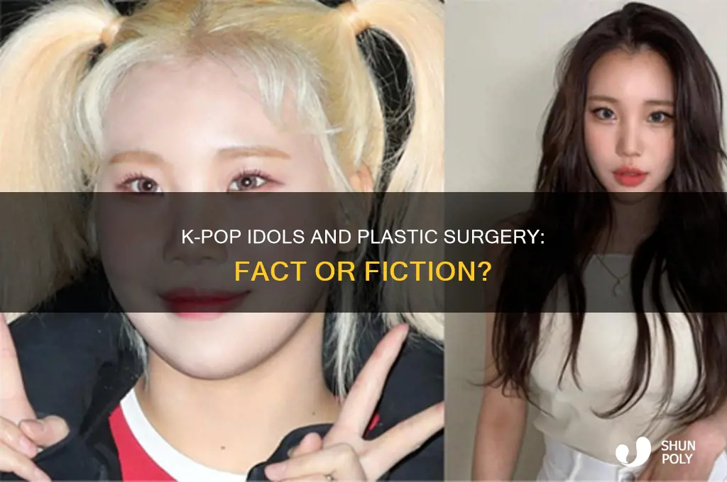 did kpop idols get plastic surgery