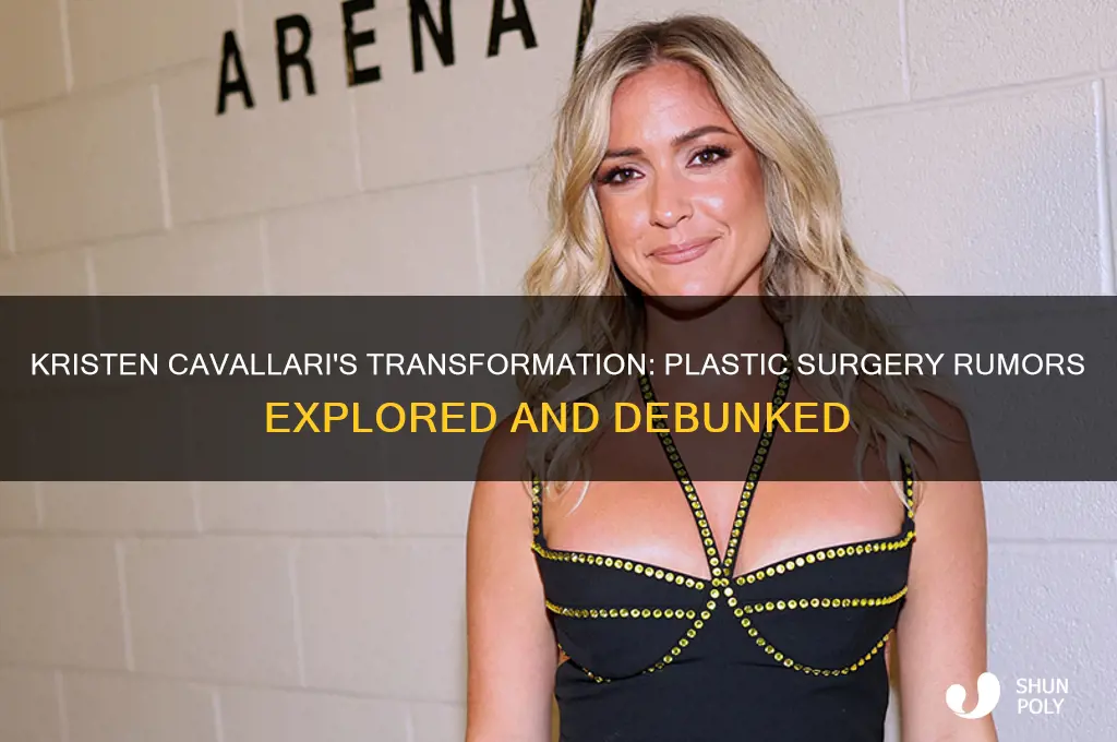 did kristen cavallari get plastic surgery