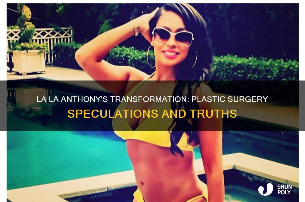 did la la anthony have plastic surgery