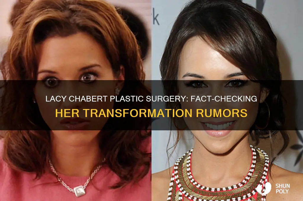 did lacy chabert have plastic surgery