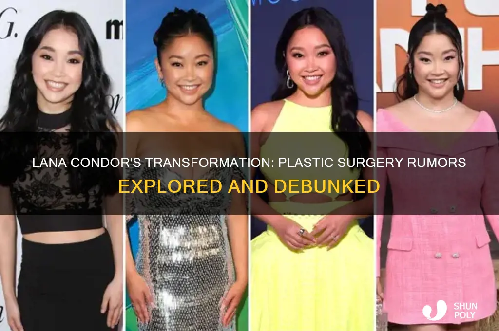 did lana condor get plastic surgery