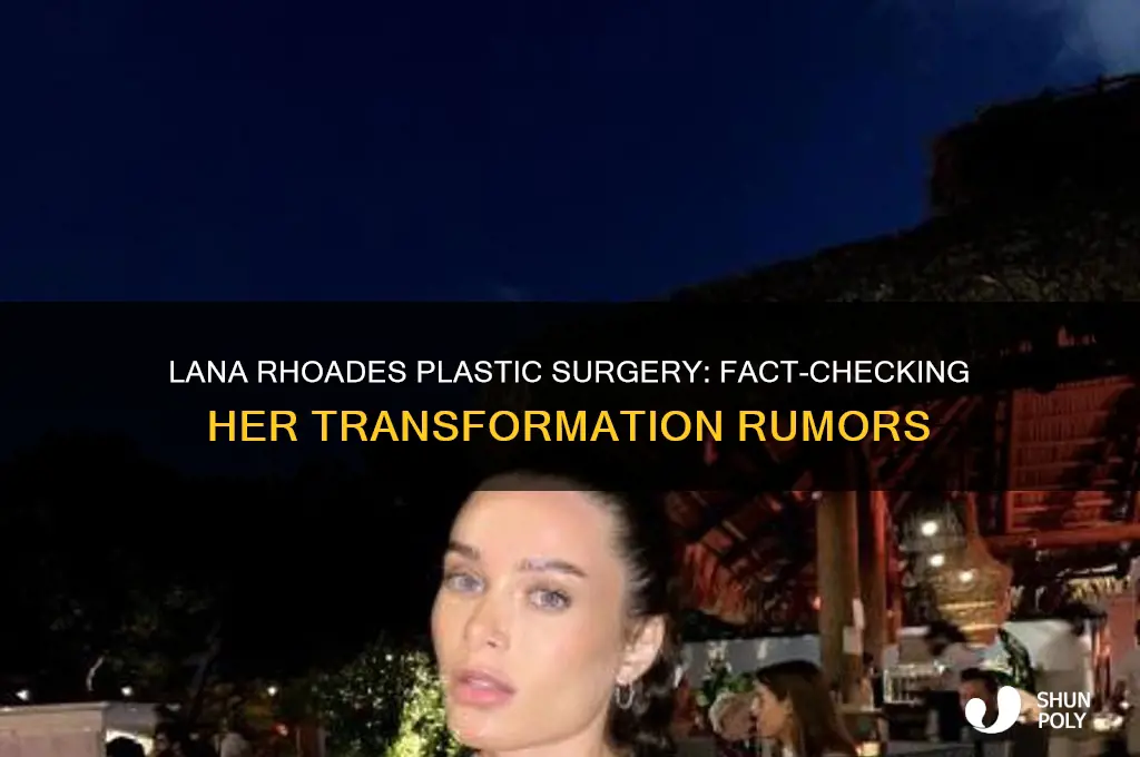 did lana rhoades get plastic surgery