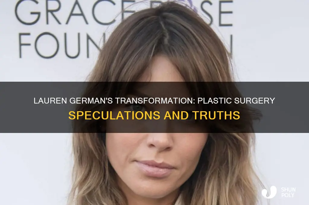 did lauren german get plastic surgery