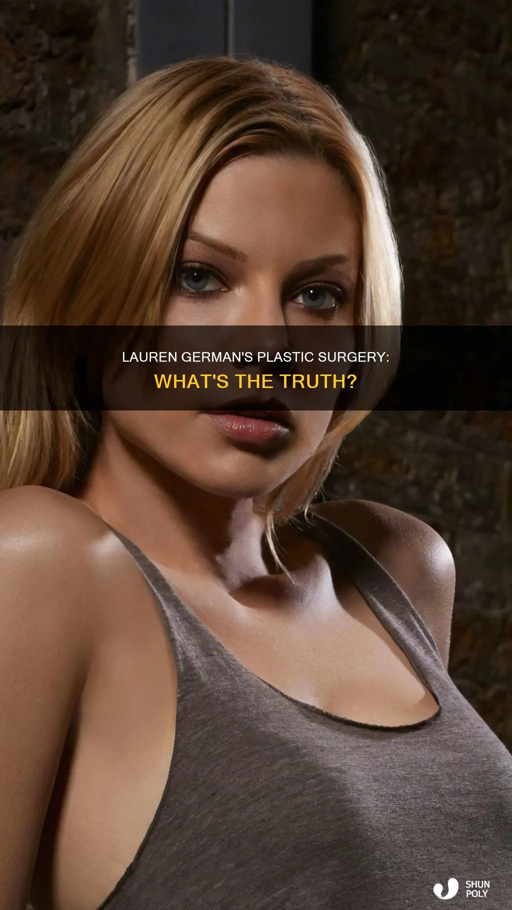 did lauren german have plastic sergery