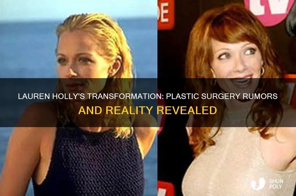 did lauren holly have plastic surgery