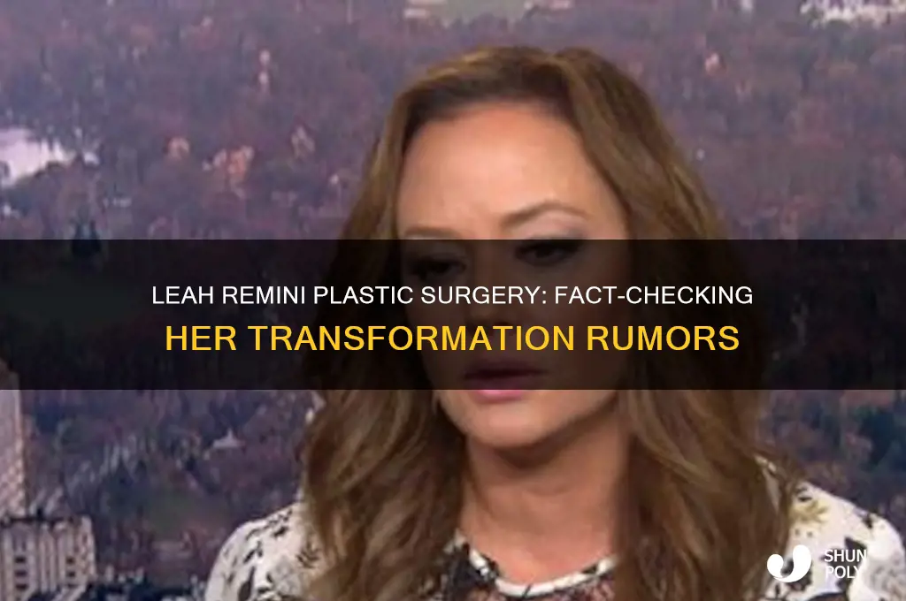 did leah remini get plastic surgery