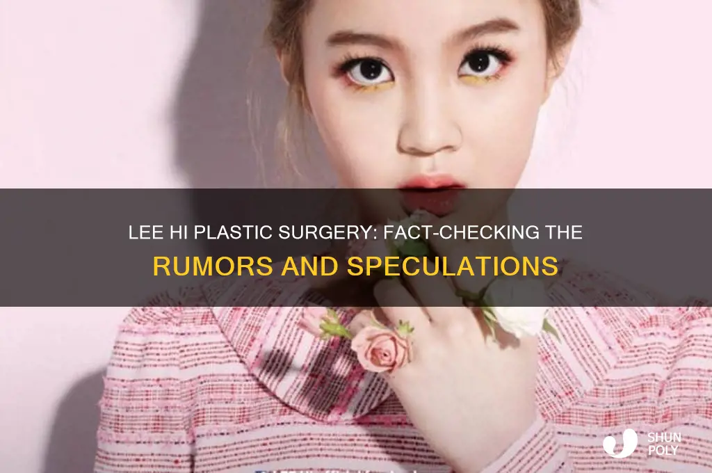 did lee hi get plastic surgery