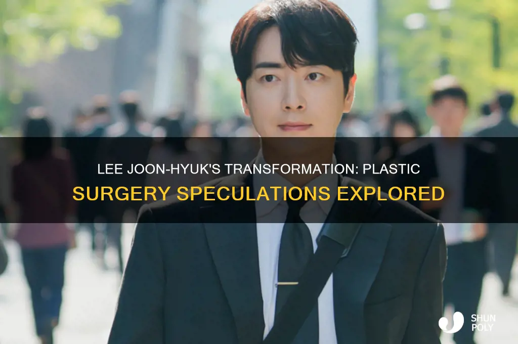 did lee joon-hyuk get plastic surgery