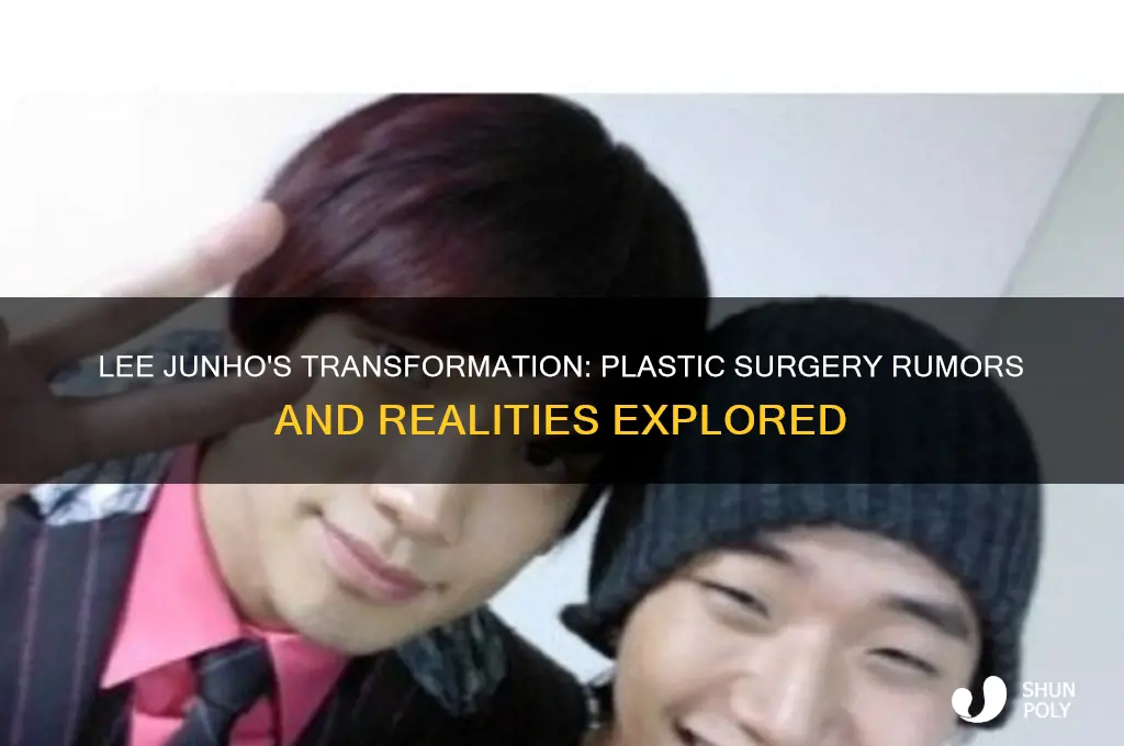 did lee junho have plastic surgery
