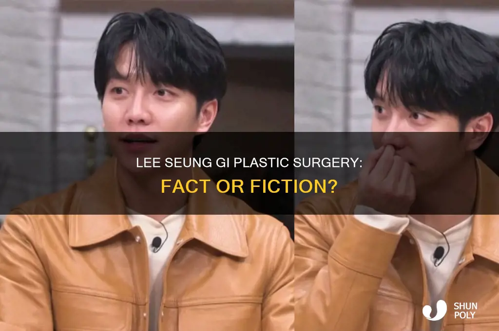 did lee seung gi do plastic surgery
