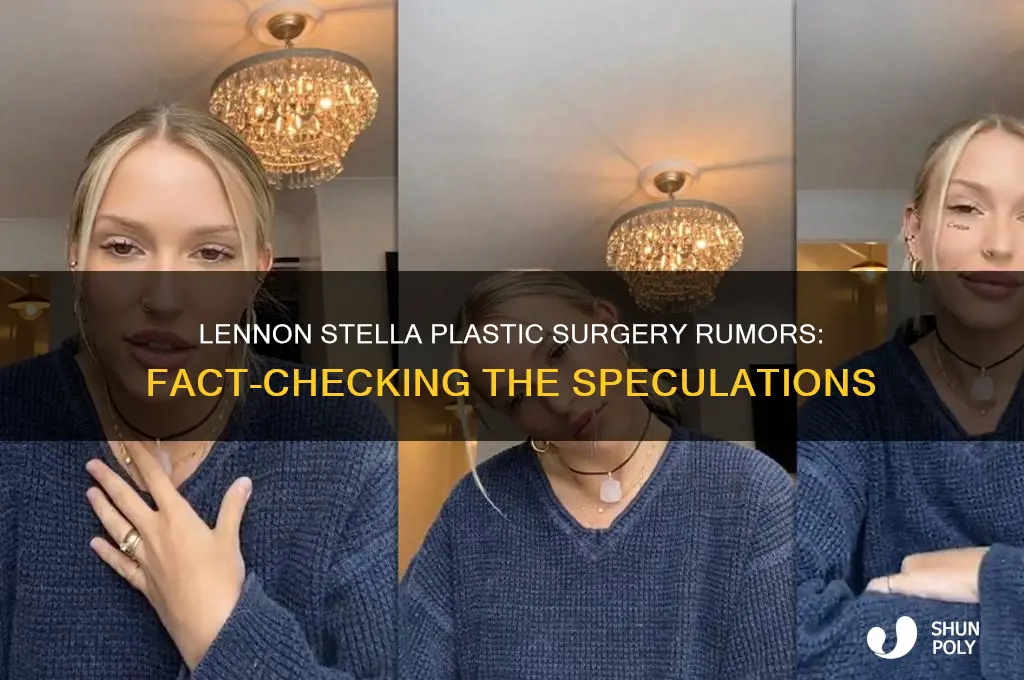 did lennon stella get plastic surgery
