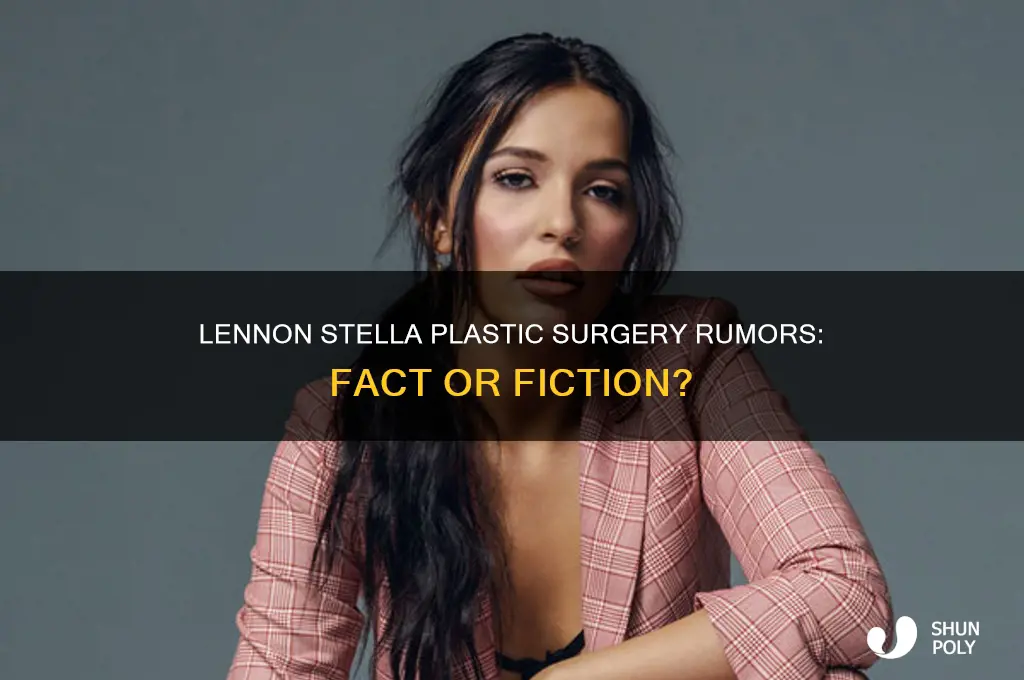 did lennon stella get plastic surgeryh