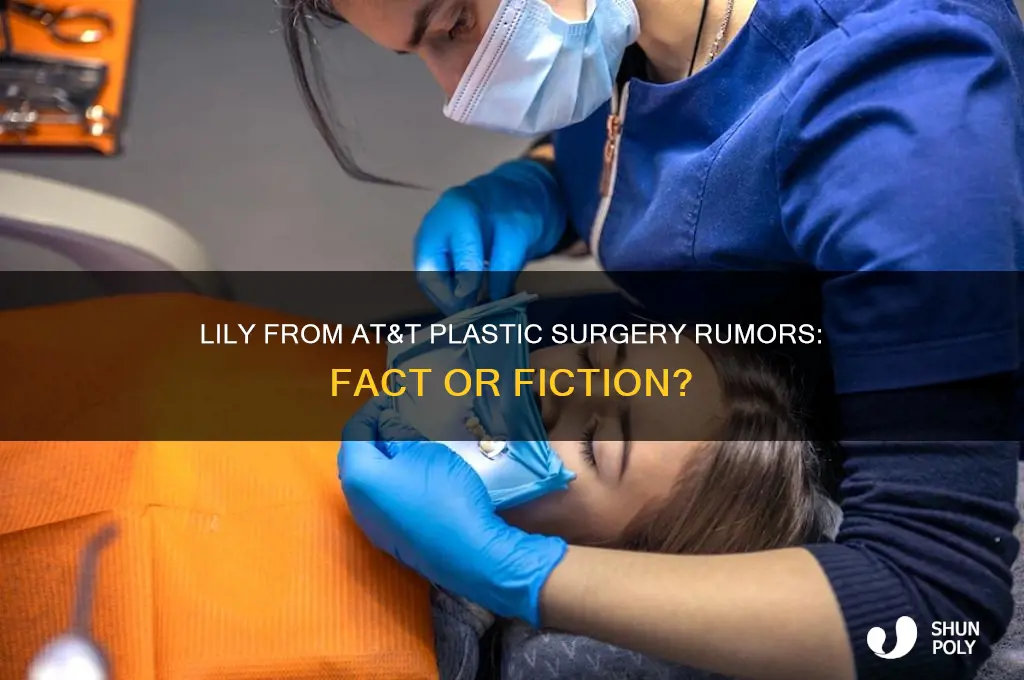 did lily from at&t have plastic surgery