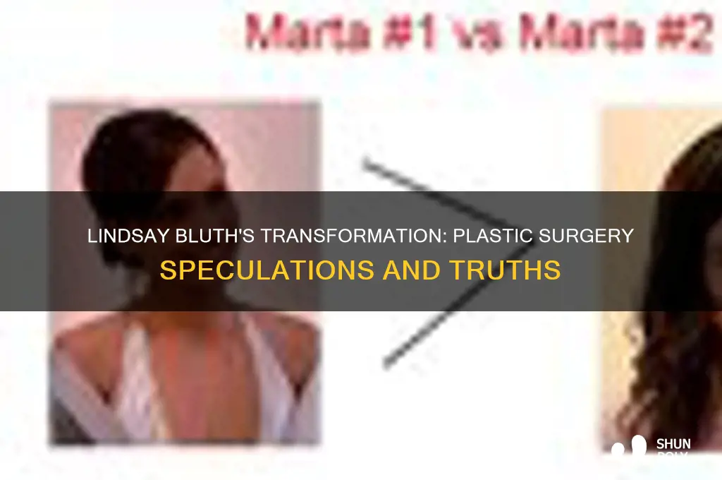 did lindsay bluth get plastic surgery