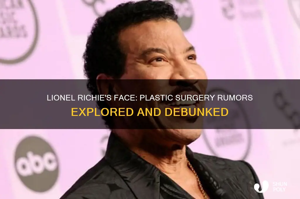 did lionel richie have plastic surgery on his face