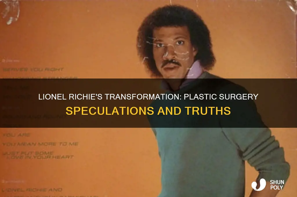 did lionel ritchie have plastic surgery
