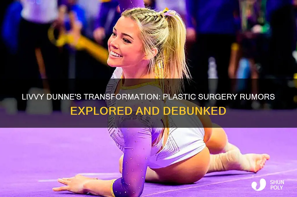 did livvy dunne get plastic surgery