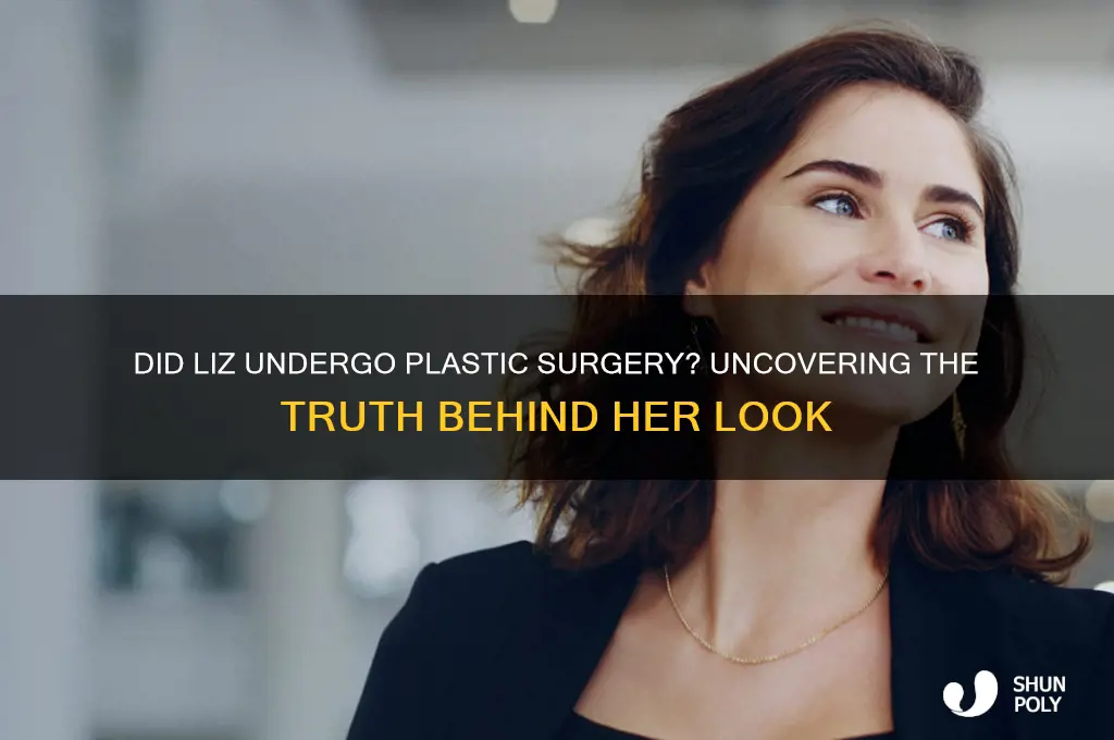 did liz do plastic surgery