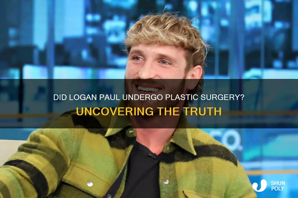did logan paul get plastic surgery