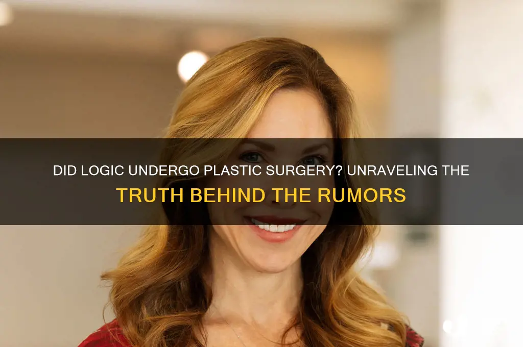 did logic get plastic sugery