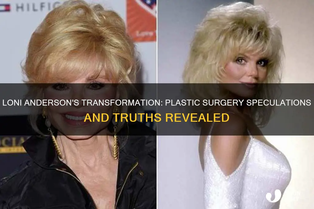 did loni anderson have plastic surgery
