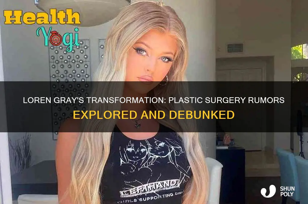 did loren gray get plastic surgery