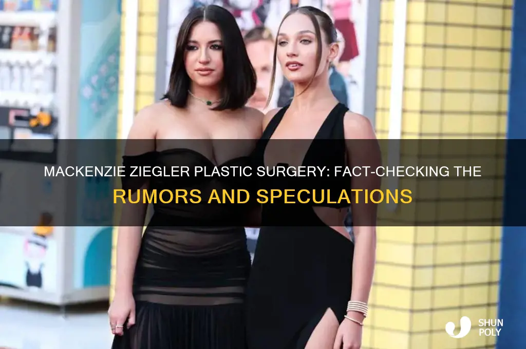 did mackenzie ziegler get plastic surgery